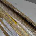 Glossy Gold Wrought Iron Stair Plain Balusters for Interior, 1/2" X 44" Square Metal Spindles for Stairs, Upgrade and Decorate Stairs (10)