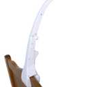 J.L. Childress Crib Mobile Arm Clamp - Baby Mobile Holder & Hanger for Nursery Crib, for Girls & Boys, Portable, Attaches to Railing, Protective Rubber Pads - White (18 Inch (Pack of 1))