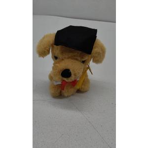 Graduation Dog Puppy with cap and certificate soft plush toy (2025)