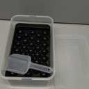 WIBIMEN Ice Cube Tray with Lid and Bin - Round Ice Trays for Freezer with Lid - Ice Cube Trays for Freezer with Ice Container (1"-2PACK Black)