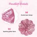 PartyDelight Large Sequin Bow Decor Fuchsia Pink 24x36 Inch