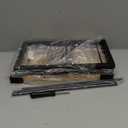 Office Desk Shelf Organizer, Wood Desktop Bookshelf Supplies Storage Rack, Shelf for Top of Desk and Dresser (Black-2 Tier)