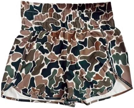 RICHTRUE Camo Boxer Shorts Women Cute Graphic Y2k Shorts Colorful Summer Bottoms 2025 Trendy (M)