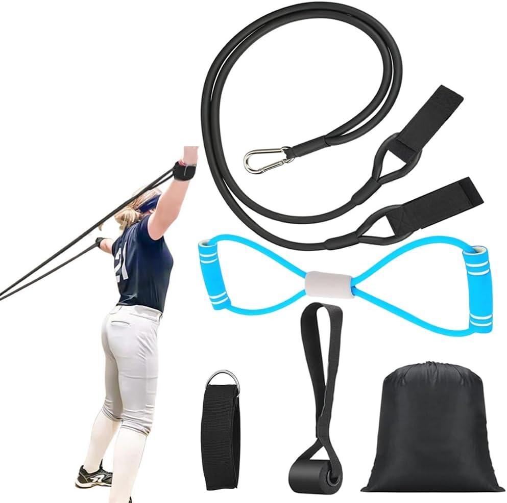 Baseball Softball Resistance Training Bands - Pitching Trainer and Arm Trainer for Pitching Arm Strength Throwing Warm up Stretching