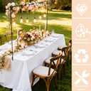 Over The Table Rod Stand with Clamps Adjustable Length Black Table Arch 28"-69" Tall 30"-98" Length Arch Hanging, for Wedding Birthday Party Halloween Christmas Party