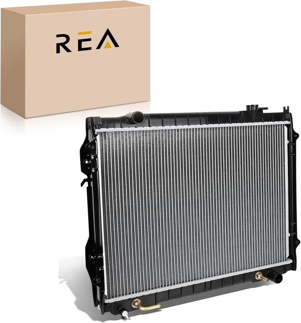18-11/16 inch Engine Coolant Radiator Assembly Compatible with Toyota Tacoma 1995 1996 1997 1998 1999 2000 2001 2002 2003 2004, 2.4L 2.7L 3.4L, Manual Transmission, 18-11/16" Height, Not for 4WD