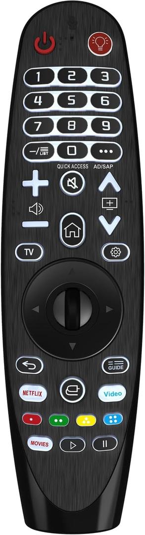Universal Backlit Remote Control for LG Smart TV Magic Remote Compatible with All Models of LG TV (NO Voice Function No Pointer Function)