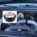 Aluminum Quick Release V-Band Clamp,2.5"/63m Intake Intercooler Pipe Clamp,Intake Intercooler Pipe Throttle Union Sleeve (Black)
