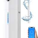 19L/5Gal Humidifiers for Bedroom Large Room 2800 sq ft, Quiet Humidifiers for Large Room, Floor Humidifier with 3 Mist Mode & Auto 180Mist Tube for Home Whole House School Office Commercial Plants (white)