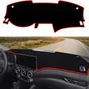 Blazeray Car Dashboard Cover Mat for Nissan Sentra 2020 2021 2022 2023 2024 2025 2026 Non-Slip Dashboard Mat Pad Interior Accessories Custom Fit Dash Mat Sunshade Windshield Glare(Red Edge)