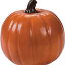 Fun Express Large Foam Pumpkin Decor 9" x 8.25" - Paintable Craft Pumpkins for Halloween, Thanksgiving & Fall Decorating | Indoor Outdoor Artificial Pumpkins for Porch & Mantel