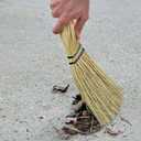 Rubbermaid Commercial 12 Inch Corn Whisk Broom, Yellow, Flagged Natural Bristles for Multi-Surface Sweeping, Remove Dirt and Debris from Porches/Floors Decks/Driveways/Sidewalks
