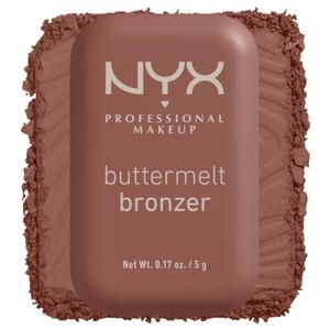NYX PROFESSIONAL MAKEUP Matte Buttermelt Bronzer, Longwear Face Makeup with Up to 12 Hours of Wear, Vegan Formula - Butta Off (Medium Deep Golden) (0.17 Ounce (Pack of 1))