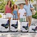 World Traveler Butterfly Luggage, 4-Piece Set