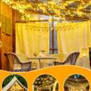 66Ft 200 LED Fairy Lights Plug in, Waterproof String Lights Outdoor & Indoor 8 Modes Christmas Light Bedroom Decor, Timer Twinkle Lights for Girl's Room Garden Party Christmas Decorations (Warm White)