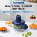 Electric Automatic Potato Peeler, Rechargeable Electric Peeler for Fruits Vegetables, 50W Automatic Peeler Machine, Detachable Electric Apple Garlic Peeler for Home Commercial Use