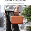 Carrying Case for DJI Neo Fly More Combo Accessories, Portable PU Leather Storage Travel Case for DJI Neo, Compatible with RC-N3 Remote Controller, Three-Battery, Charging Hub