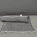 Waffle Bath Mat, Boho Bathroom Rugs Non Slip Washable Super Absorbent Quick Dry Bath Mat Farmhouse Bathroom Decor, 24"x16" Grey and White