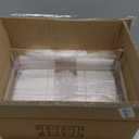 3 Tier Rolling Cart with Hanging Basket, Easy Assembly Acrylic Storage Carts with Lockable Wheels, Utility Cart Storage Organizer Serving for Office, Living Room, Kitchen, Bathroom