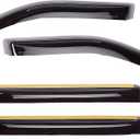 WeatherTech Custom Fit Side Window Deflectors for Ford Explorer - (82565), Front & Rear Set - Dark Tint