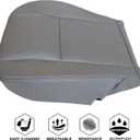 NLQR Gray Front Driver and Passenger Side Bottom and Top Lean Back Replacement Microfiber Leather Seat Covers Compatible with Toyota Sequoia Tundra 2000 2001 2002 2003 2004 2005 2006