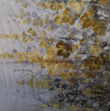 MLART99 Black and Gold Wall Art Plant Prints Pictures 29"x58" Floral Posters Botanical Home Decor Bedroom Wall Decor Above Couch