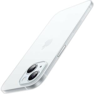JETech Ultra Slim Case for iPhone 15 6.1-Inch, Camera Lens Cover Full Protection, Lightweight Matte Finish PP Hard Minimalist Case, Support Wireless Charging (Frosted Clear)