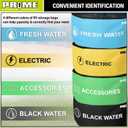 PR1ME 4 Pack Waterproof RV Hose Bag Storage, Utility Bag for Sewer Hose, Camper and RV Accessories, 4 Colors for Sewer and Fresh Water Hoses, Electrical Cords, Camper Tools Accessories, Drawstring Style