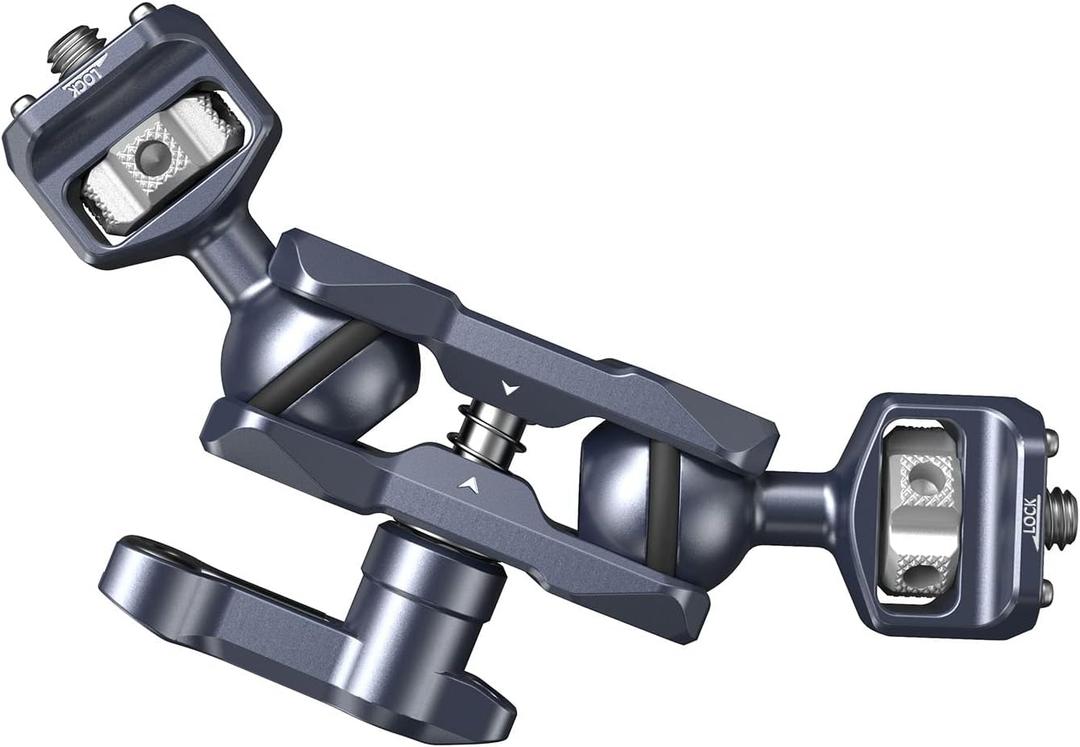 SmallRig Camera Magic Arm, Flexible Articulating Arm with 1/4 Screws, Field Monitor Mount with Dual Ballhead, Aluminum