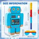 Robot Piatas for Birthday Party Robot Party Piata with Stick, Blindfold, Confetti for Adults Birthday Baby Shower Party Supplies