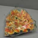 Hollyone 6 Heads Orange Artifical Lily Flowers 2Pcs Fake Fall Flowers Artificial for Decoration Faux Stargazer Lilies Flowers Bush Arrangement Bouquets Lily Stem for Indoor Outdoor Home Fall Decor