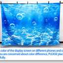 7x5ft Summer Swimming Pool Photography Backdrop Blue Splash Water Ripple Bubble Background Baby Shower Ocean Party Decorations Photo Banner Props