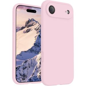 FireNova Magnetic for iPhone Air Case, Compatible with MagSafe, [Integrated Silicone Camera Control Button] [Camera Protection] Microfiber Lining Phone Case for iPhone 17 Air, 6.5", Chalk Pink