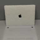MacBook Case in Beige Teddy Fleece, Compatible with MacBook 12 inch Case, White