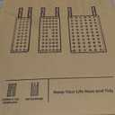 Delamu 3 Pack Pull Out Cabinet Organizer, 15.7"Deep Pull Out Drawers for Cabinets, Slide Out Drawers for Kitchen Cabinets, Bathroom Cabinet Organizer, Pantry (White)