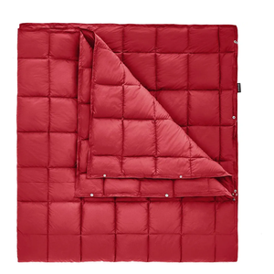 KingCamp Down Camping Blanket - Lightweight, Multifunctional Quilt for Camping with Snap Button, Portable for Stadium, Travel, Airplane, Picnic, Indoor & Outdoor, Provides Warmth,79x57 inc
