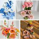 Craft Pipe Cleaners, 500pcs 5 Colors Purple Pipe Cleaners Craft Supplies Chenille Stems for Handmade Gift Flower Bouquet DIY Art and Craft Projects (6 mm x 12 Inch)