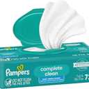 Pampers Baby Wipes, Complete Clean Baby Fresh Scented Wipe, Gently Cleans Head to Toe, 72 Total (1 Flip-Top Packs)