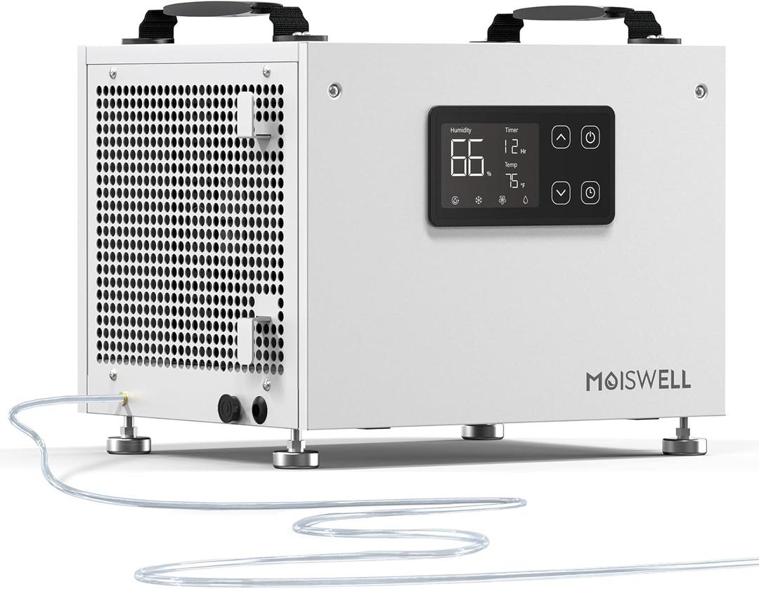 70 Pints Commercial Dehumidifier with Pump Portable Crawl Space Dehumidifier for Basement Energy Star Efficient Certified Compact Dehumidifiers for Home, Auto Defrost, Timer, White