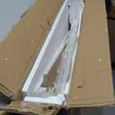 36 Electric Fireplace Mantel Freestanding Electric Fireplace, Remote Control, Adjustable Led Flame, 750W/1500w PEARLWHITE