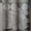 FFchuanhe 20 PCS Craft Foam Cones (2.2X4.2in), Polystyrene Cone Shaped Foam, Foam Tree Cones, for Arts and Crafts, Christmas, School, Wedding, Birthday, DIY Home Craft Project. White