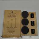 Candle Holder - 3 PCS Candlestick Holders - Vintage Candle Stick Holder - Modern Decorative Centerpiece - Cozy Atmosphere Gift for Home Decor, Wedding, Black Taper