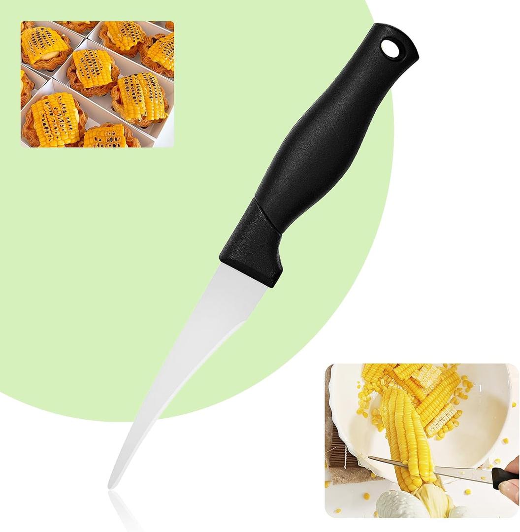 2 x Corn Peeler,Corn Stripper Tool,Corn knife for corn removal,Corn Cutter,Corn Peeling Knife,Corn Scraper,Quick Corn Grain removal, Kitchen Multifunctional Knife1Pcs