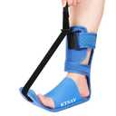 Upgrade Plantar Fasciitis Night Splint & Relief Brace with Adjustable Straps - Support for Achilles Tendonitis, Heel Spur Pain, Day & Night Use