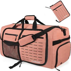Goloni Foldable Travel Duffle Bag for Men Women, Waterproof with Shoe Compartment, 80L 120L Large Collapsible Luggage Bag, Lightweight Packable Duffel for Travel Sports Gym Airline Carry On Checked Bag