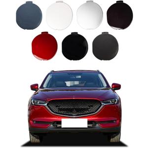 CZShiYue Front Bumper Tow Hook Cover Towing Eye Cap Fit for Mazda CX-5 2017 2018 2019 2020 2021 KB8A50A11 KB8A50A11BBB (White, Left Driver Side) Xinpinsai