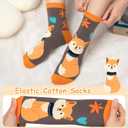 Women Girls Socks Cute Animal Socks Cat Dog Cow More Fun Novelty Socks Gifts for Girls Christmas Birthday (Big Rabbit)