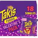 Takis Fuego 18 pc / 1 oz Valentine's Day Multipack, Hot Chili Pepper & Lime Flavored Extreme Spicy Rolled Tortilla Chips
