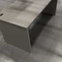 Wooden Office Table, Color: Grey, Size: 66x30