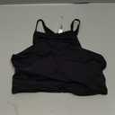 Aqua Eve Women's Sport Bra Bikini Tops Racerback Swimsuit High Neck Bathing Suit Crop Swim Tops Only No Bottom (Black)